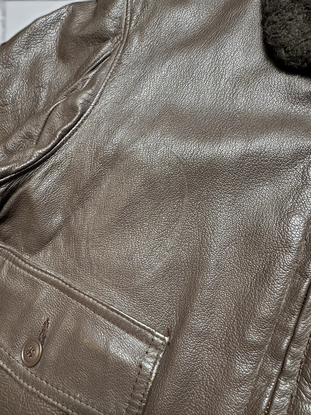 Jacket cuir goatskin flight G-1 original US Navy The Martin Lane 1969 Vietnam Era - 40 (M)