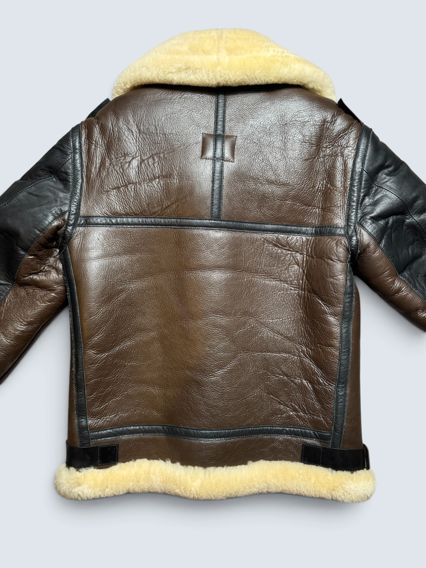 Jacket cuir bomber flight shearling B-3 Patton B-24D Liberator Pie Colour usaf brown - 38 (M)