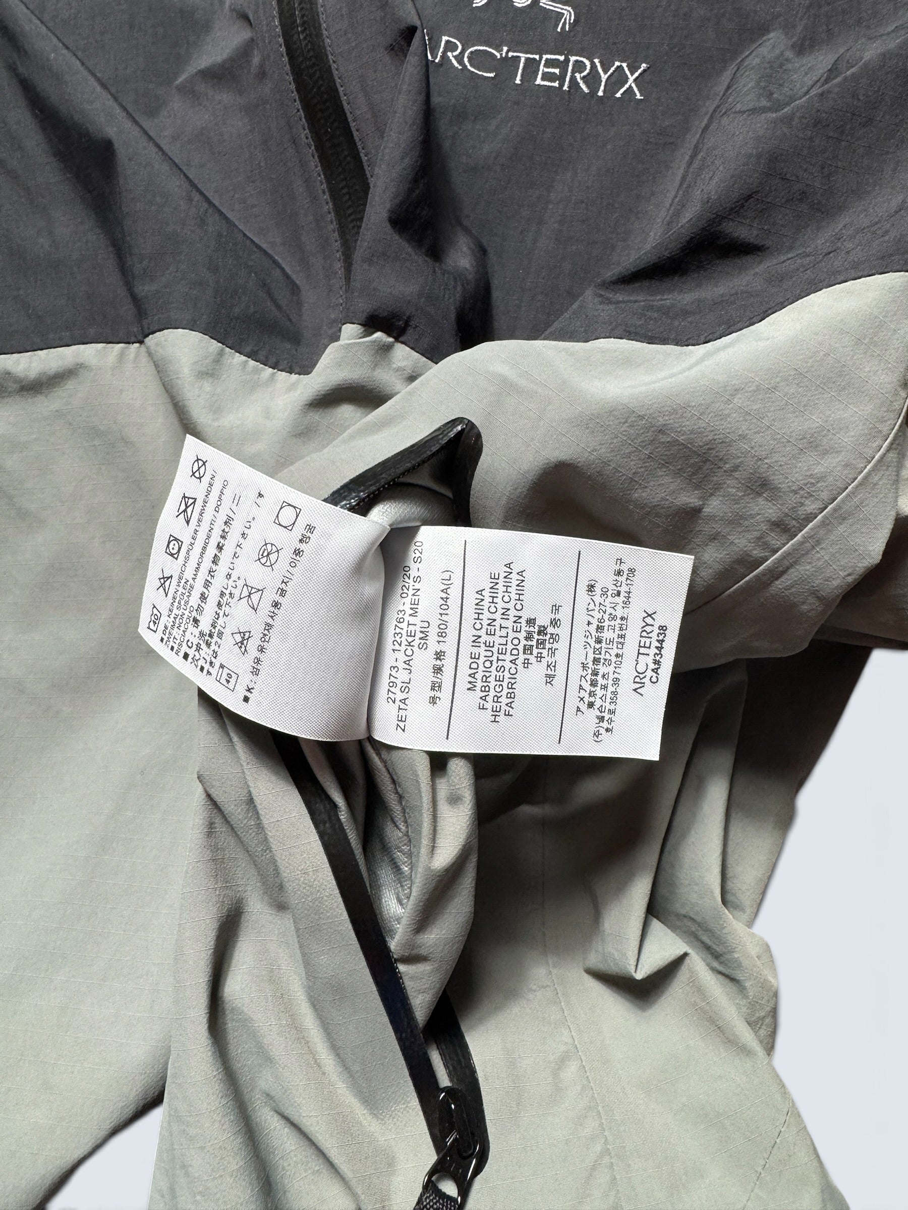 Jacket imperméable Goretex Arc’Teryx Zeta SL Limited edition Japan Exclusive Black black & grey 2020 - L
