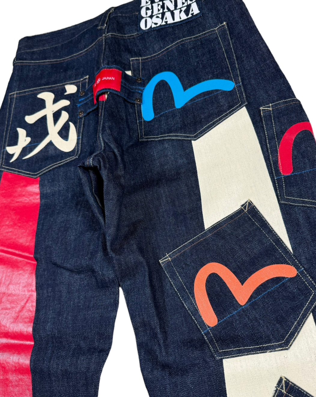 JEANS BAGGY MULTIPOCKET EVISU - M