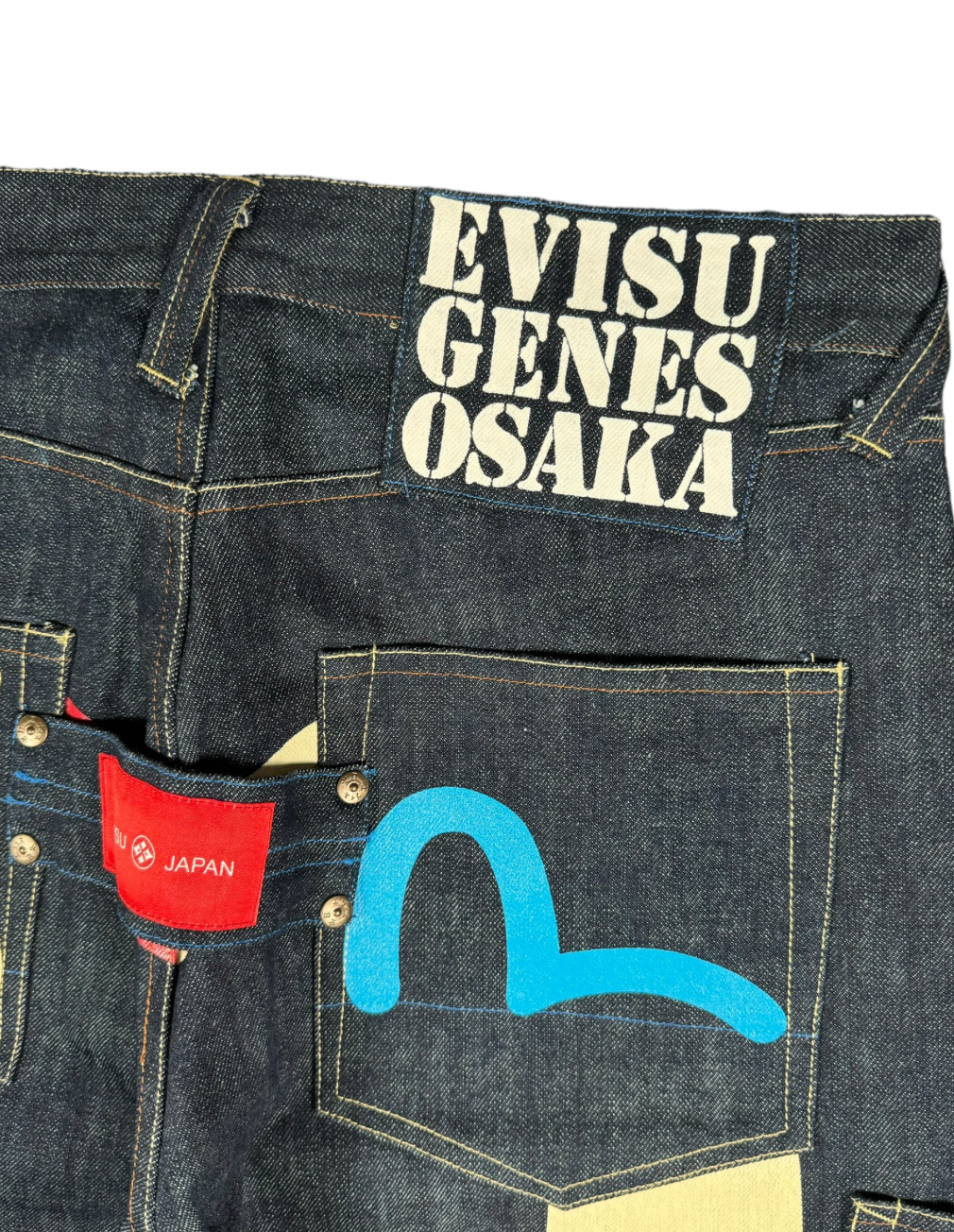 JEANS BAGGY MULTIPOCKET EVISU - M