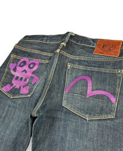 JEANS SEAGULL EVISU VINTAGE - M