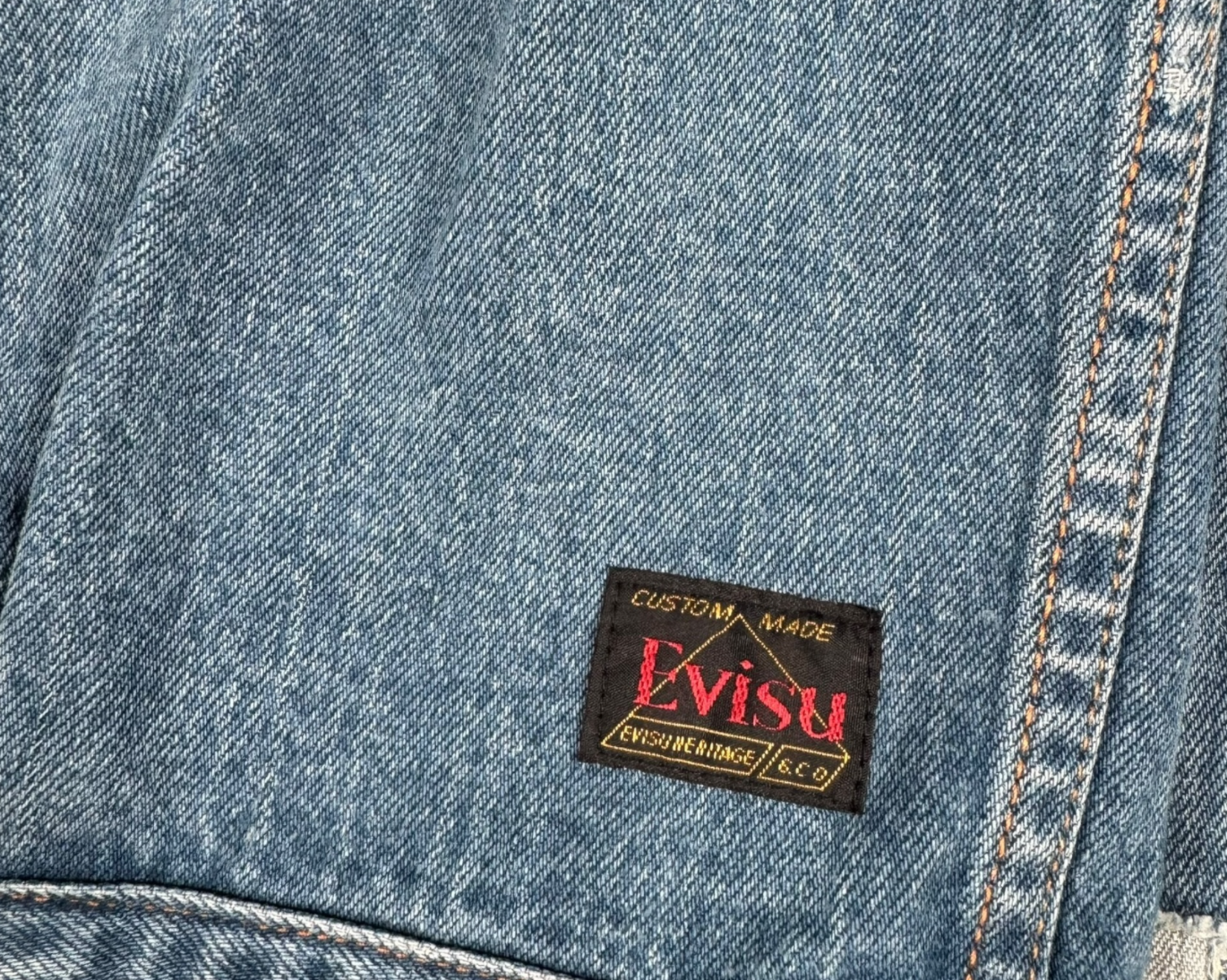 VESTE EN JEAN CROP EVISU VINTAGE - S/M