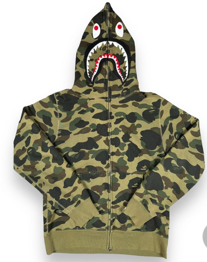 SWEAT FULL ZIP BAPE SHARK 1st CAMO - L