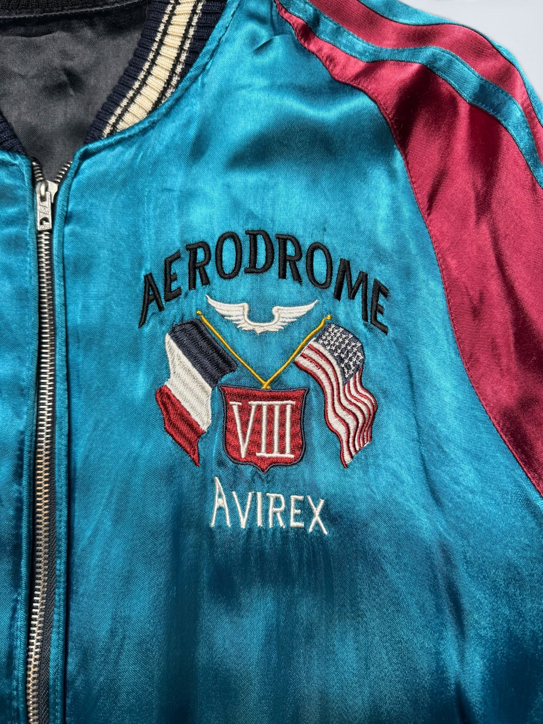 Jacket reversible Sukajan souvenir Avirex LTD embroidery Japan exclusive vintage 00's - XL