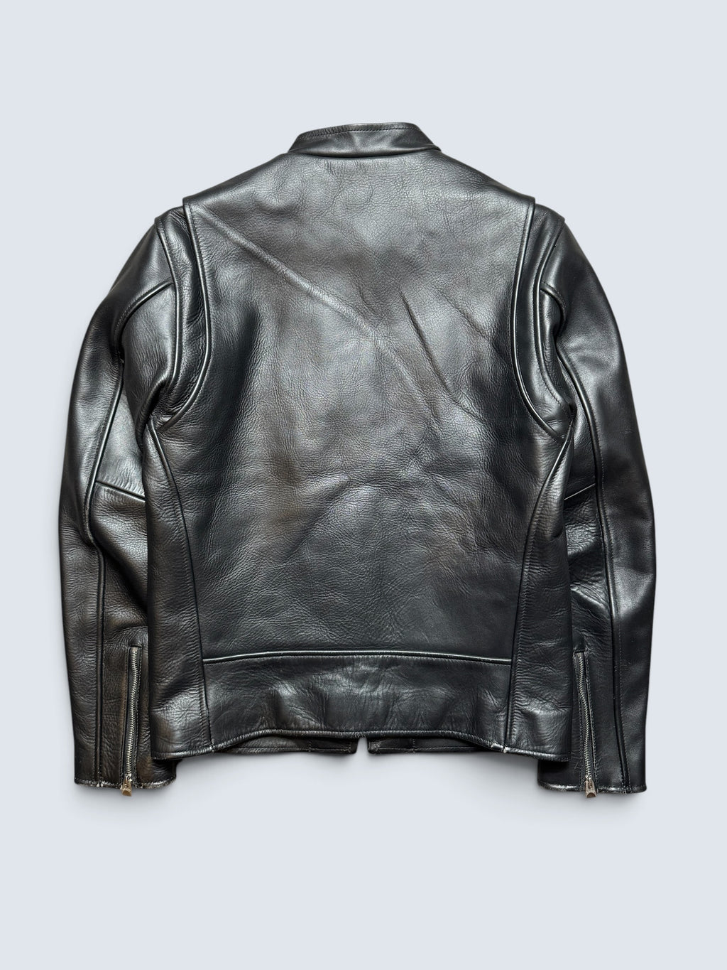 Jacket cuir cowhide Cafe Racer motorcycle Schott Bros. made in USA 641xx Japan exclusive black 00's - 38 (M)