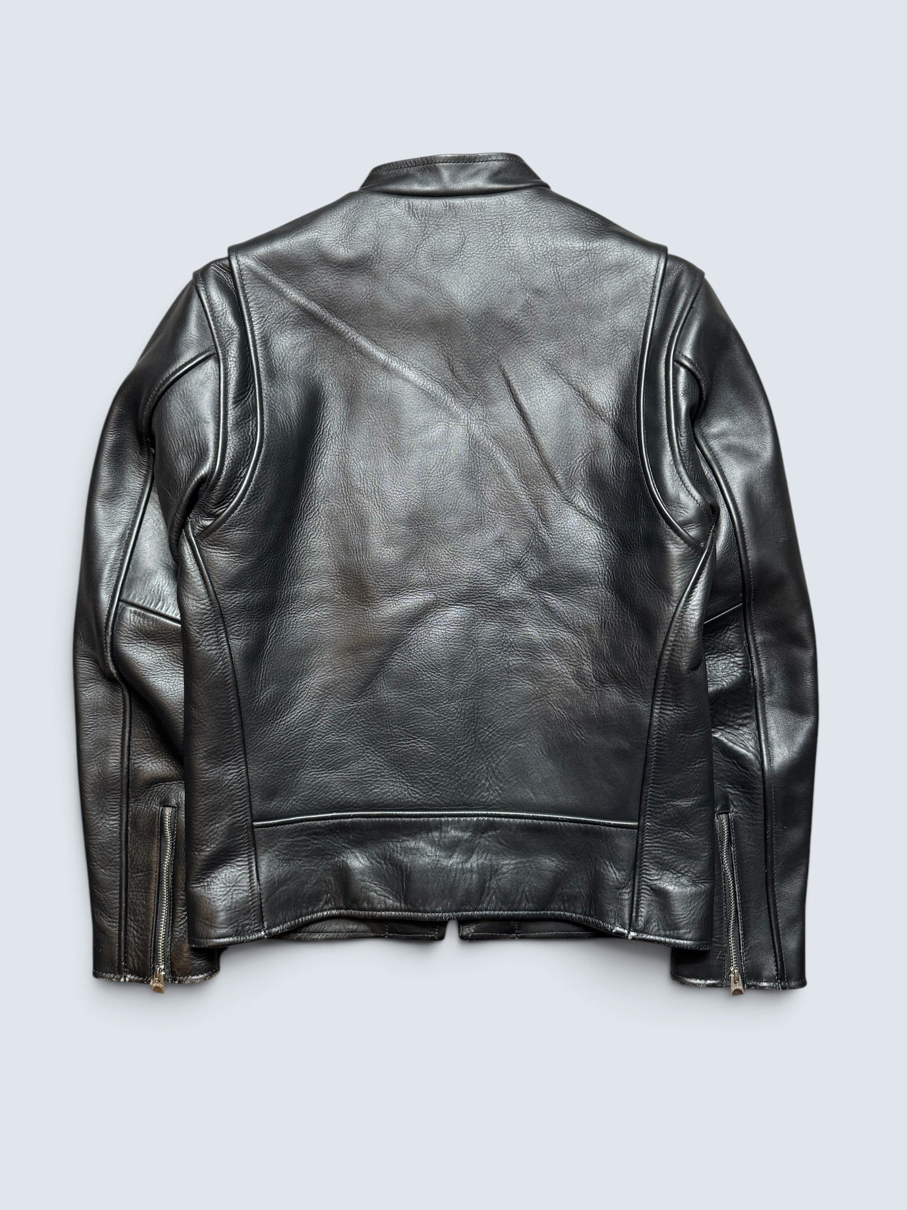 Jacket cuir cowhide Cafe Racer motorcycle Schott Bros. made in USA 641xx Japan exclusive black 00's - 38 (M)