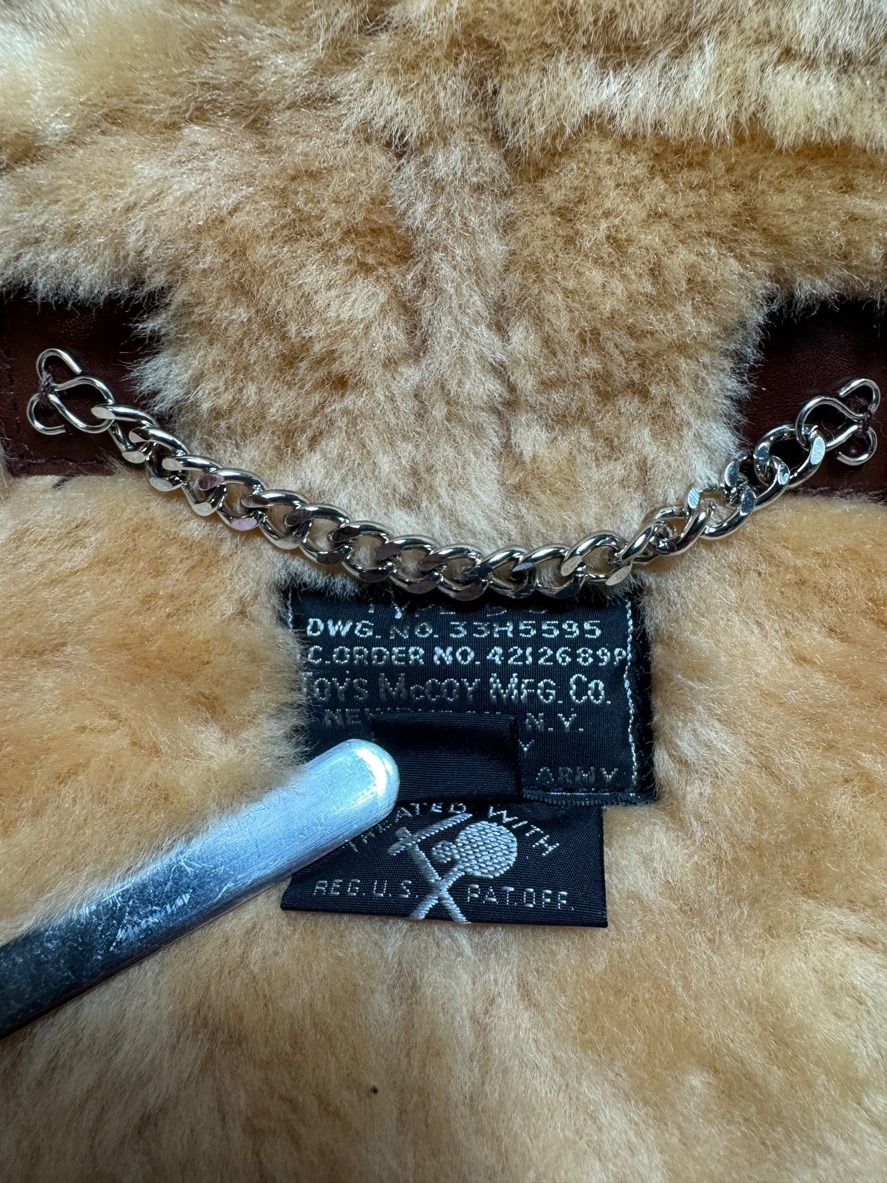Jacket cuir bomber flight shearling B-3 Patton Toys Mccoy Japan usaf black & brown 2020 - 40 (M)