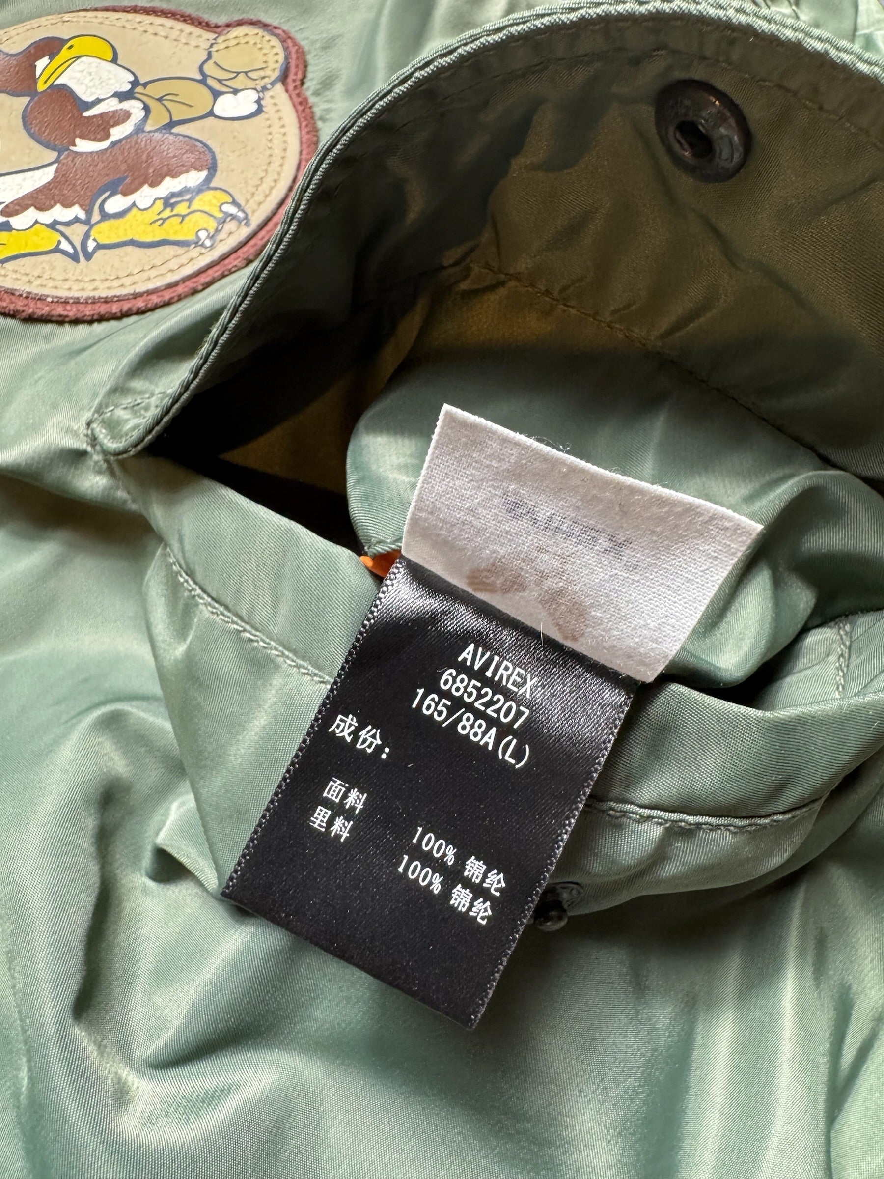 Jacket bomber flight L-2b Avirex LTD 334th FS usaf full patch kaki vintage 00’s - M