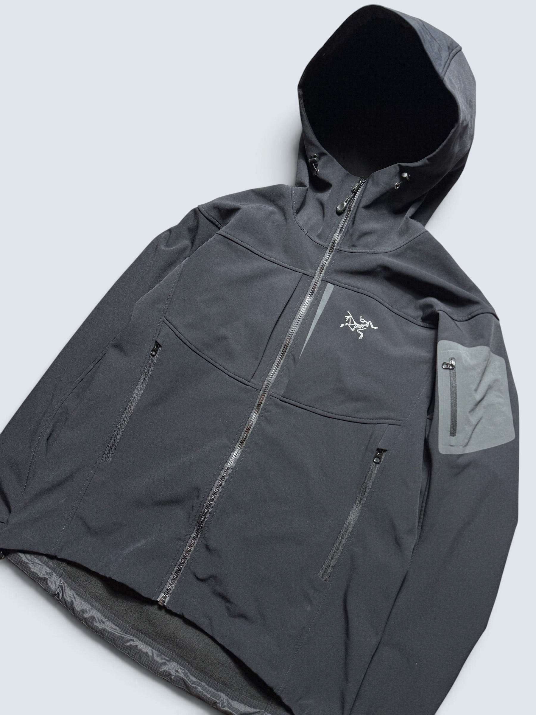 Jacket polaire imperméable Arc'teryx Gamma MX Hoody black & grey vintage - L