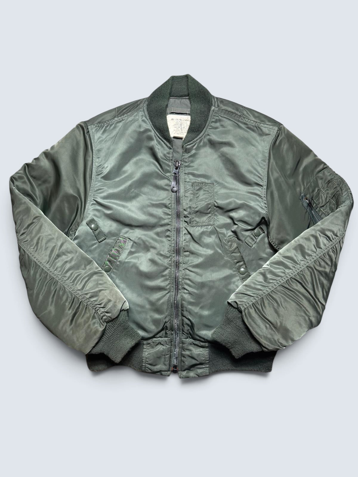 Jacket nylon bomber Ma-1 Golden Fleece made in USA sage green original 1979 - 40 (M)