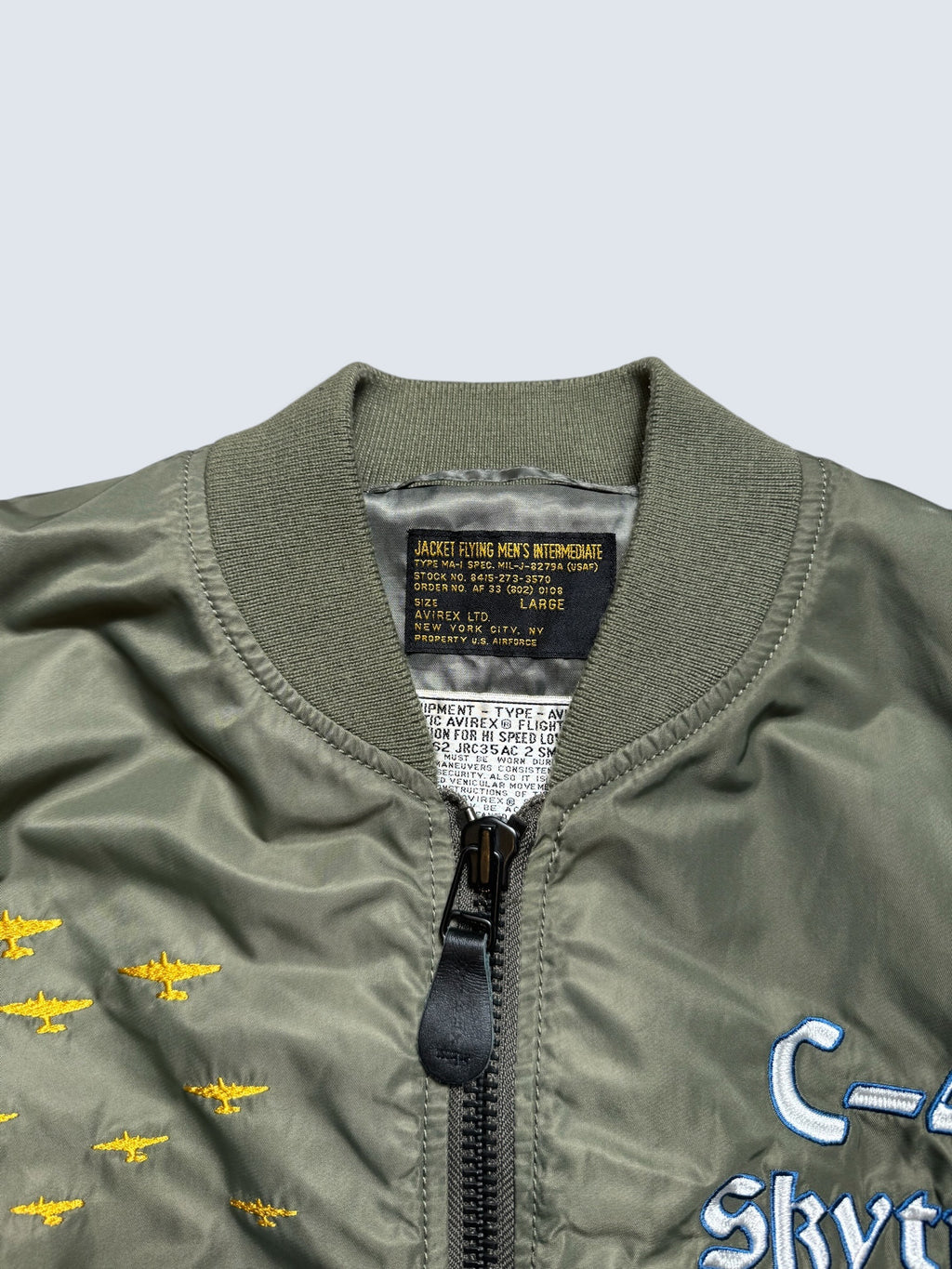 Jacket nylon bomber flight Ma-1 Avirex LTD Japan exclusive Troop Carrier C-47 Skytrain 00's - M