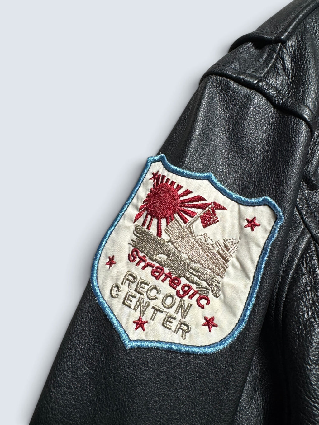 Jacket unisexe cuir cowhide flight G-1 Avirex LTD Top Gun usn full patch black 1998 - M