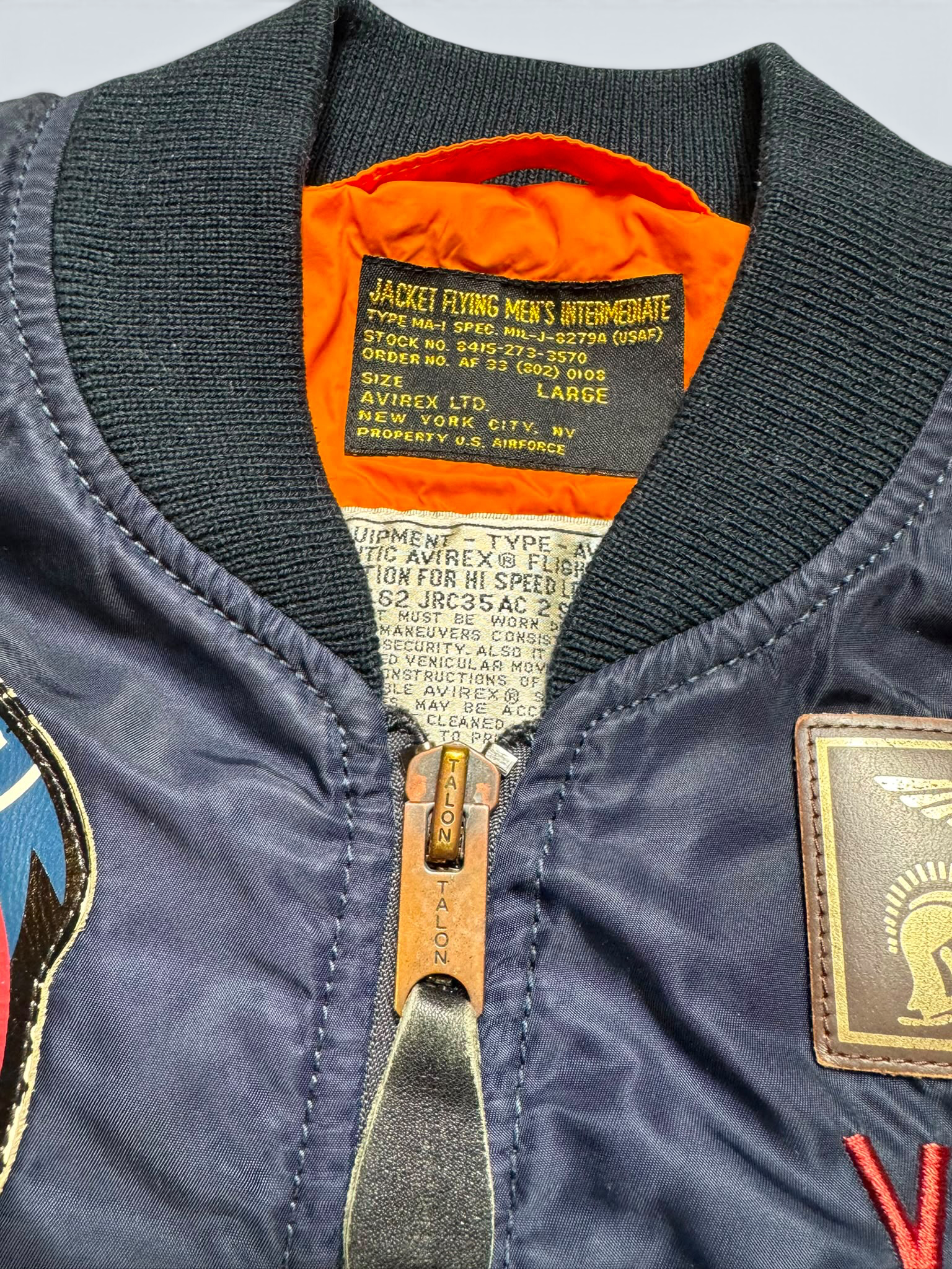Jacket bomber flight ma-1 Avirex LTD vfa-106 gladiators full patch navy vintage 00’s - M