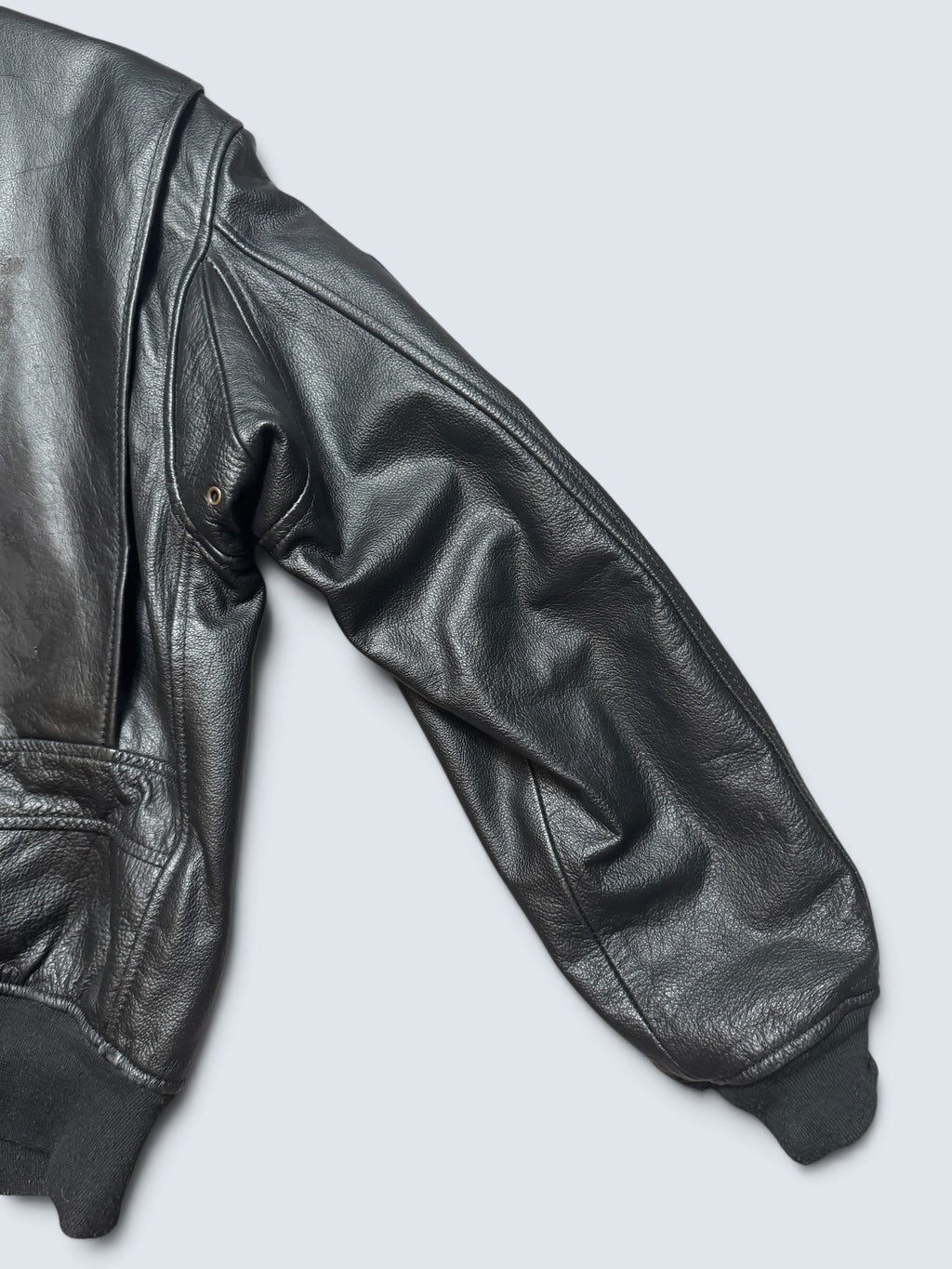 Jacket cuir cowhide flight G-1 Avirex Fly Japan exclusive Top Gun usn full patch black - M/L