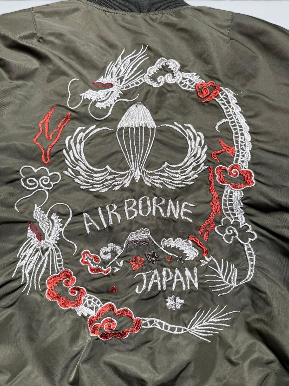 Jacket bomber flight style ma-1 Schott NYC limited edition airborne japan kaki - M/L