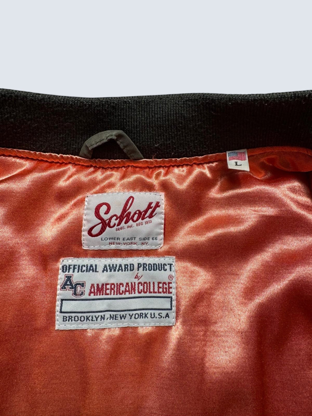 Jacket bomber flight style ma-1 Schott NYC limited edition airborne japan kaki - M/L