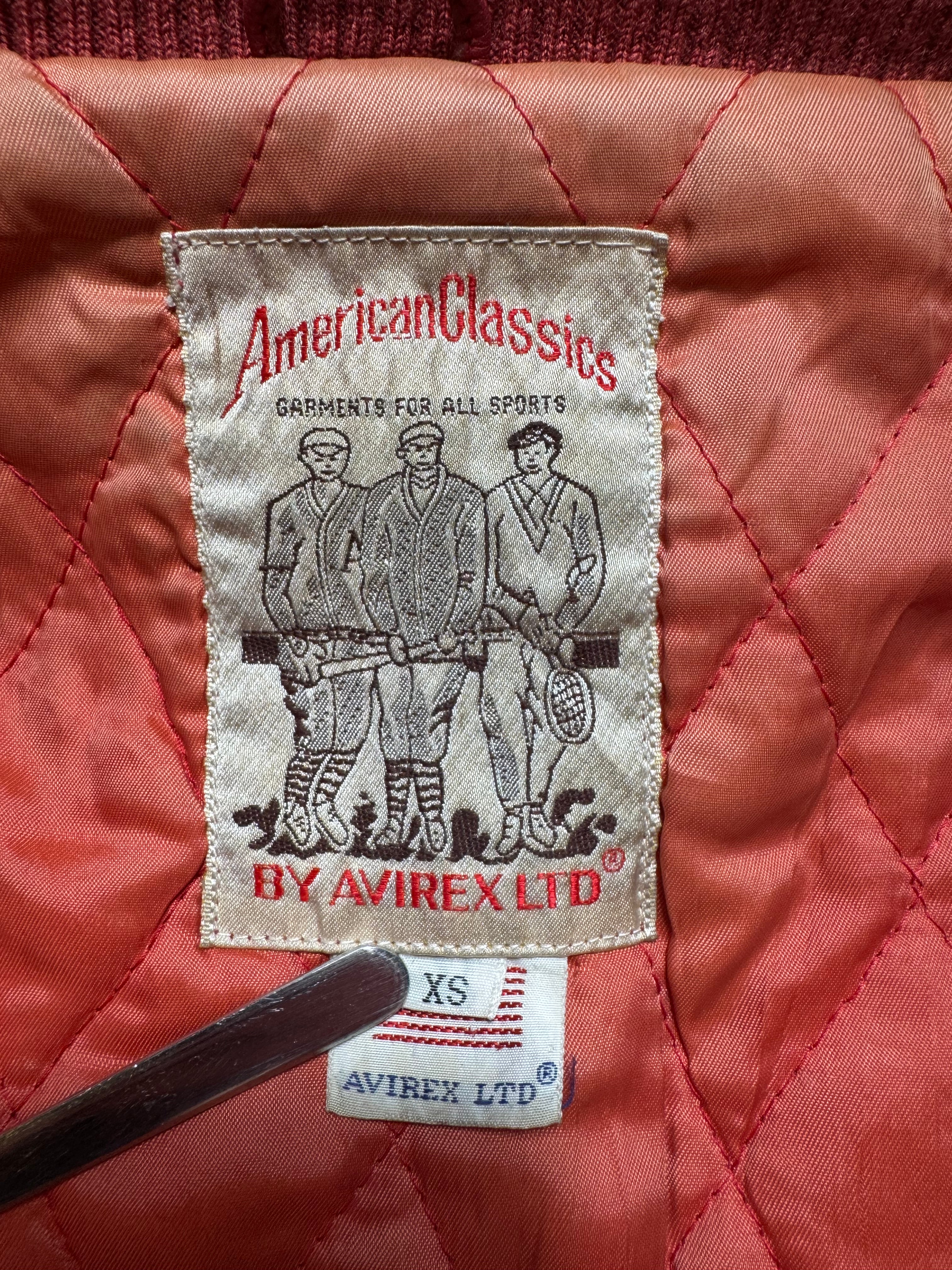 Jacket cuir varsity sport Avirex ltd Champions made in USA red vintage 90’s - XS/S
