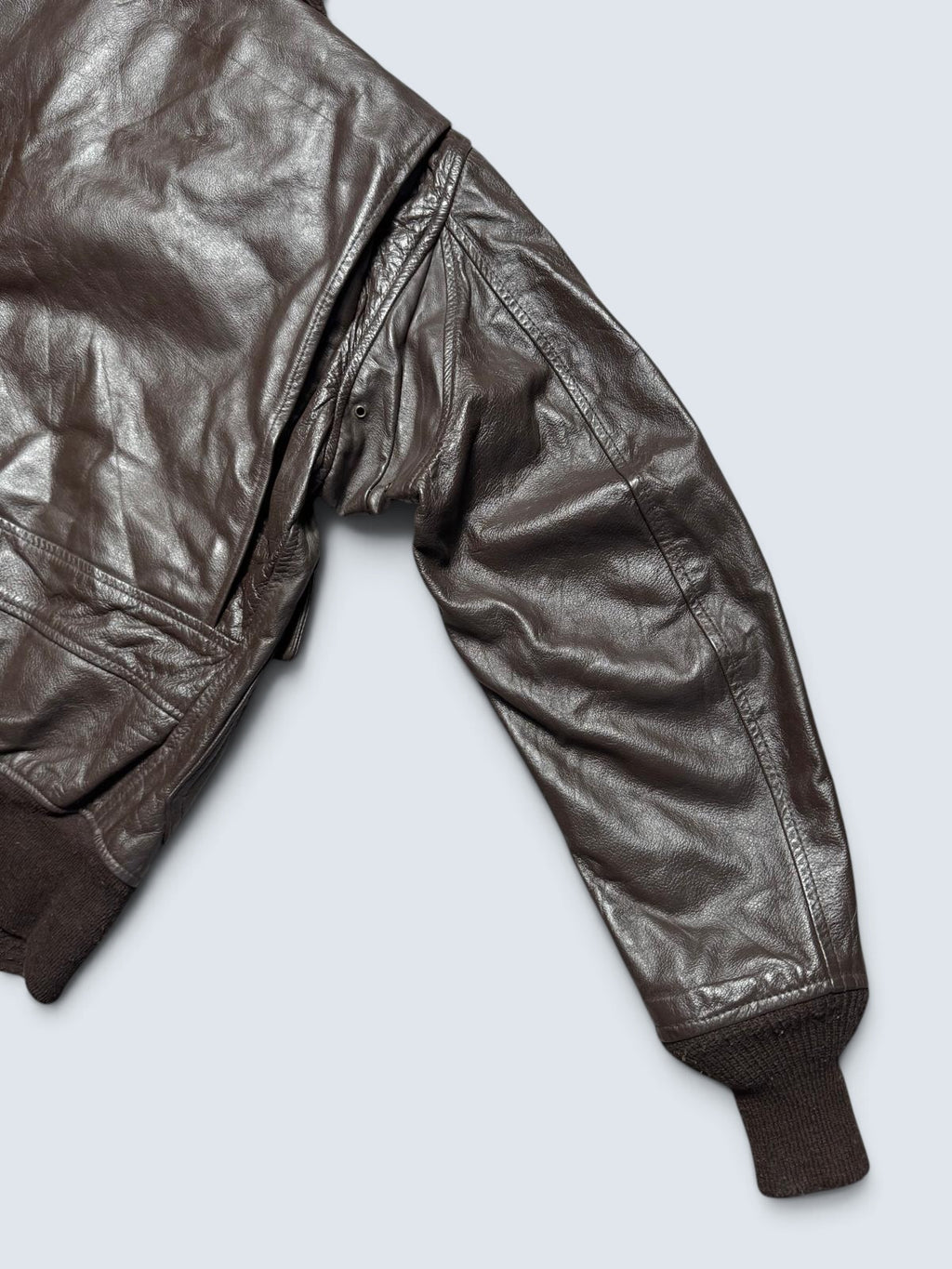 Jacket cuir cowhide flight G-1 Cooper made in USA usn black 80’s - 38 (M)