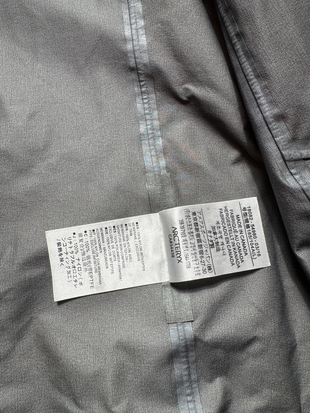 Jacket imperméable Goretex Arc'teryx Beta AR made in Canada vintage red - M