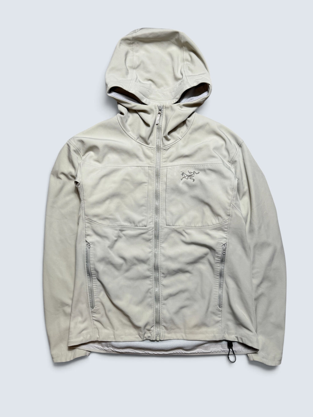 Jacket polaire imperméable Arc’teryx Gamma MX Hoody logo brodé cream 2021 - L