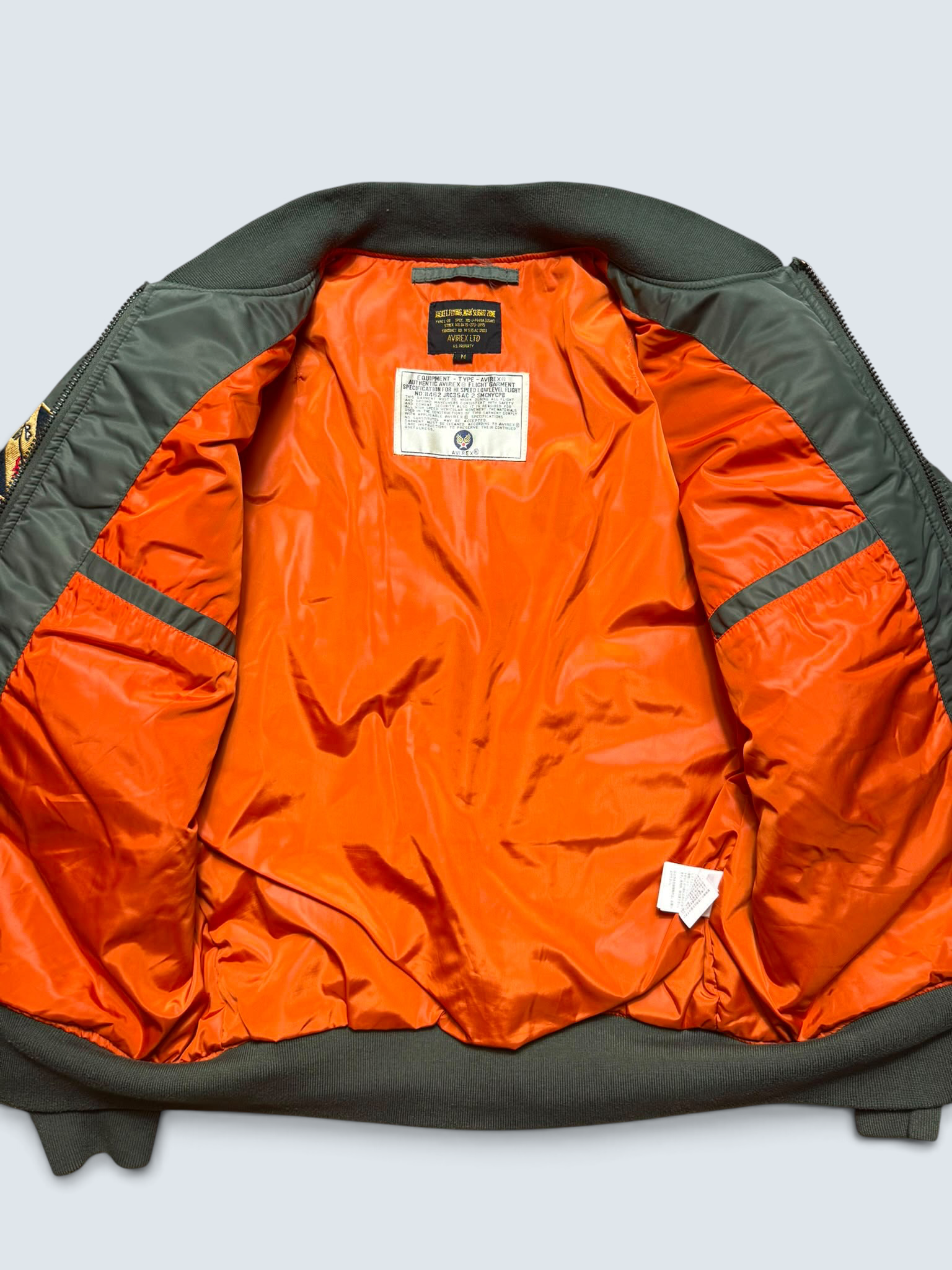 Jacket bomber flight L-2b Avirex ltd 334th FS usaf Japan exclusive kaki vintage 00’s - M