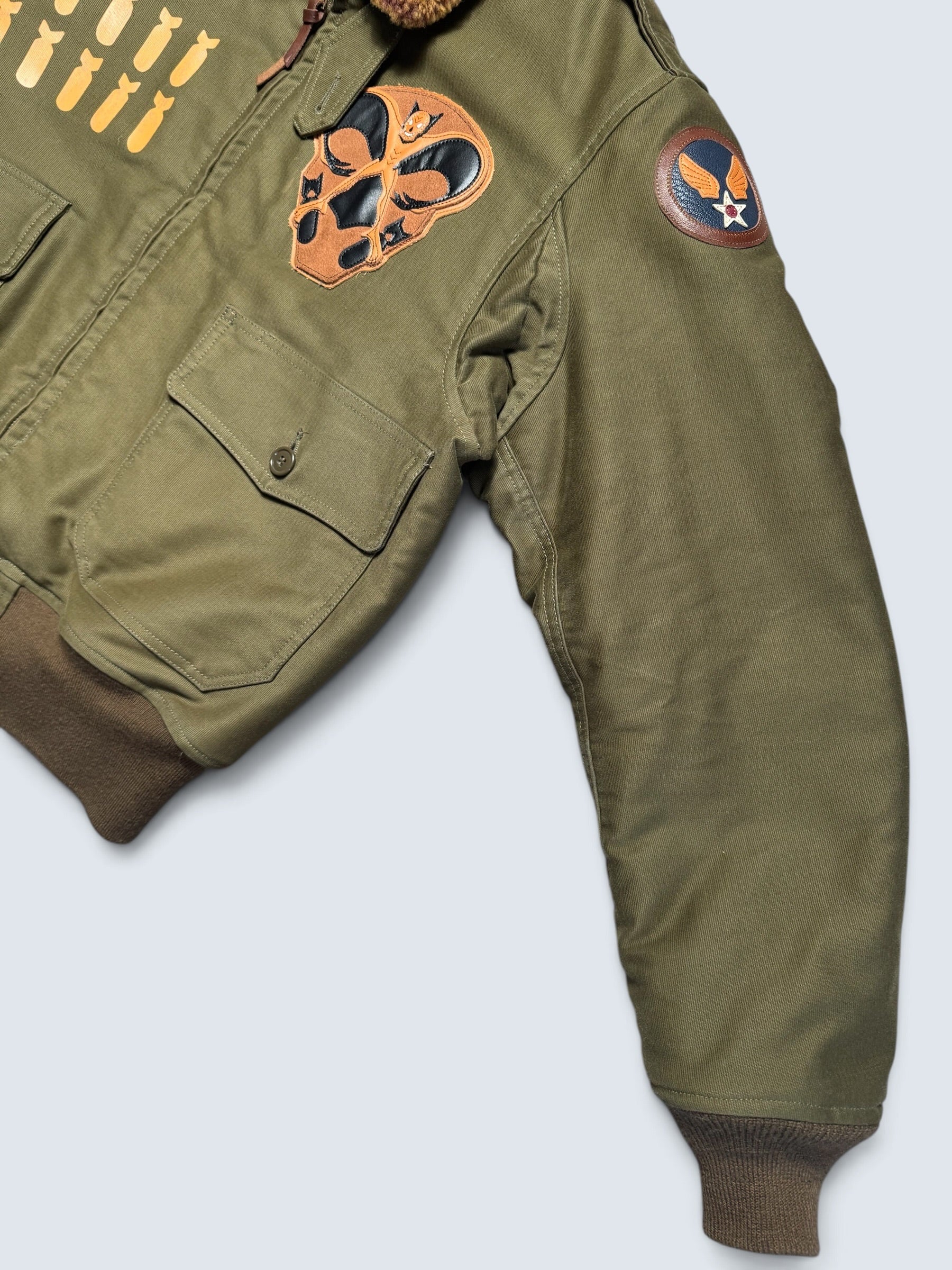 Jacket bomber flight coton B-10 Toys McCoy Japan usaf Phantom Bat-man Tmj2213 2022’s - 40 (M)