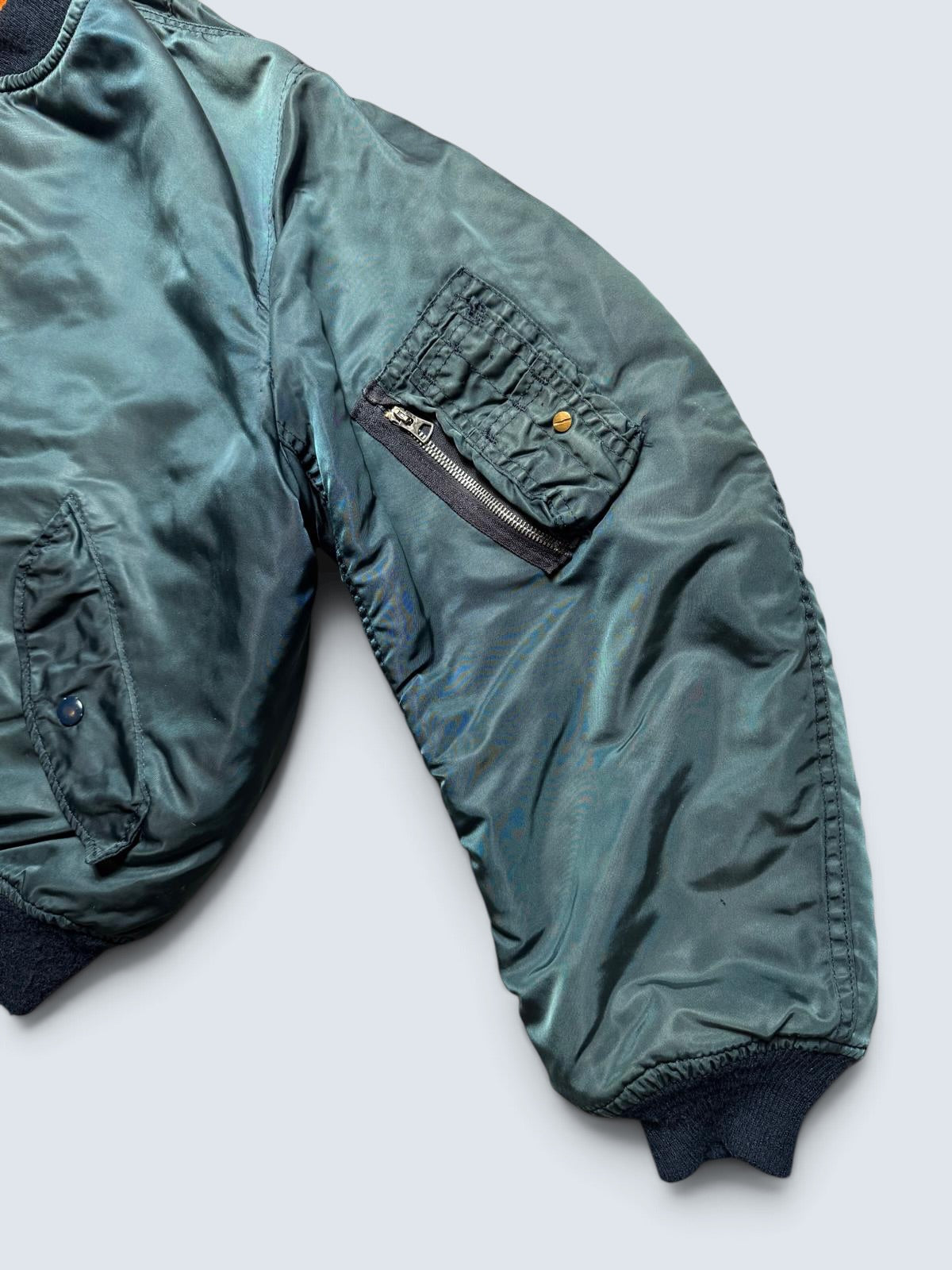 Jacket nylon bomber Ma-1 Alpha Industries made in USA navy original 1990’s - XL