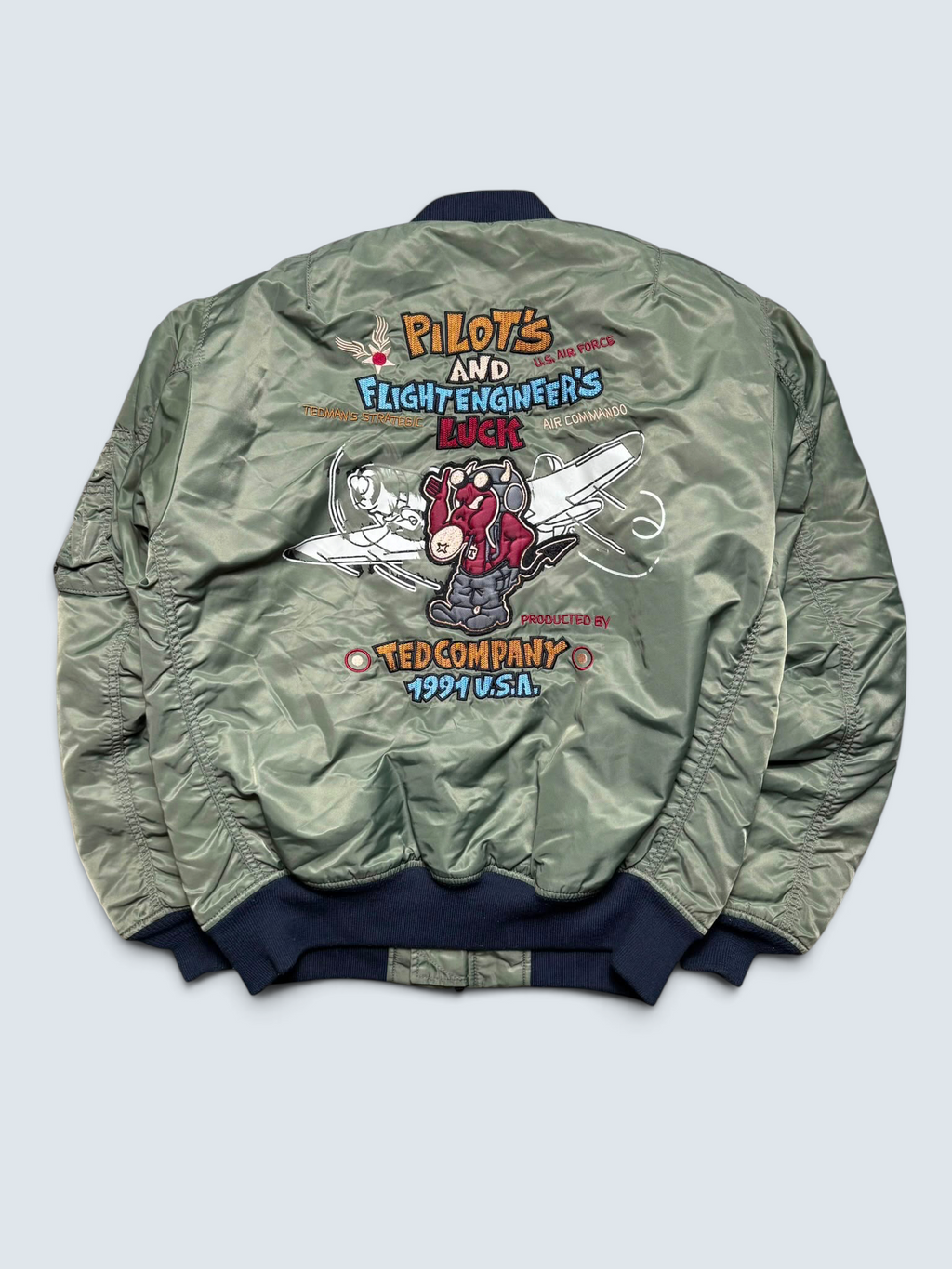 Jacket bomber fly ma-1 Tedman Company Devil’s equipement usaf kaki vintage 00’s - M