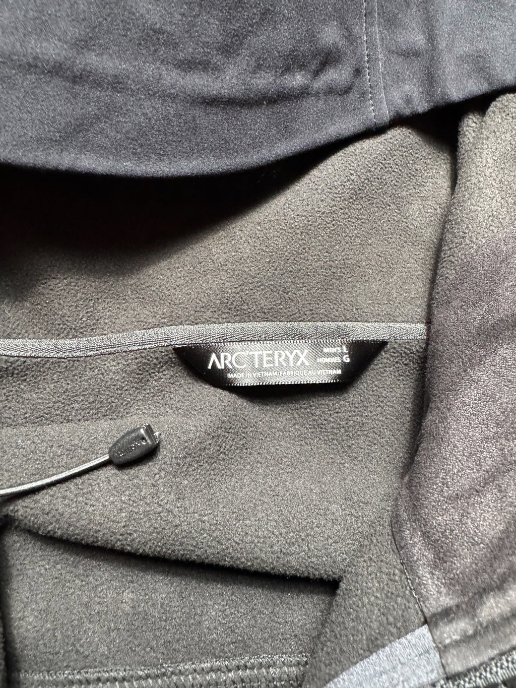 Jacket polaire imperméable Arc'teryx Gamma MX Hoody black & grey vintage - L
