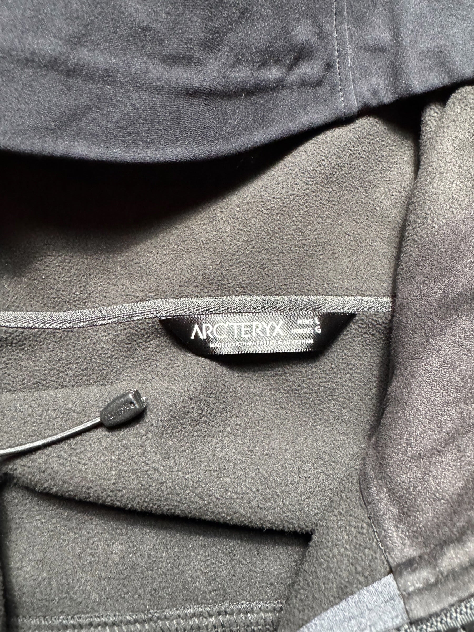 Jacket polaire imperméable Arc'teryx Gamma MX Hoody black & grey vintage - L