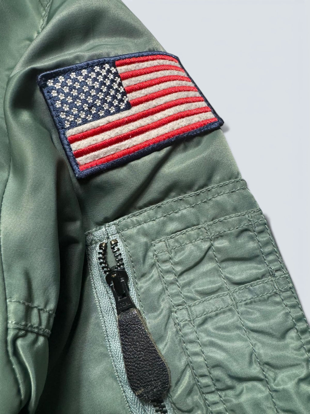 Jacket bomber flight L-2b Avirex ltd Blue Angels usn full patch kaki vintage 00’s - M/L