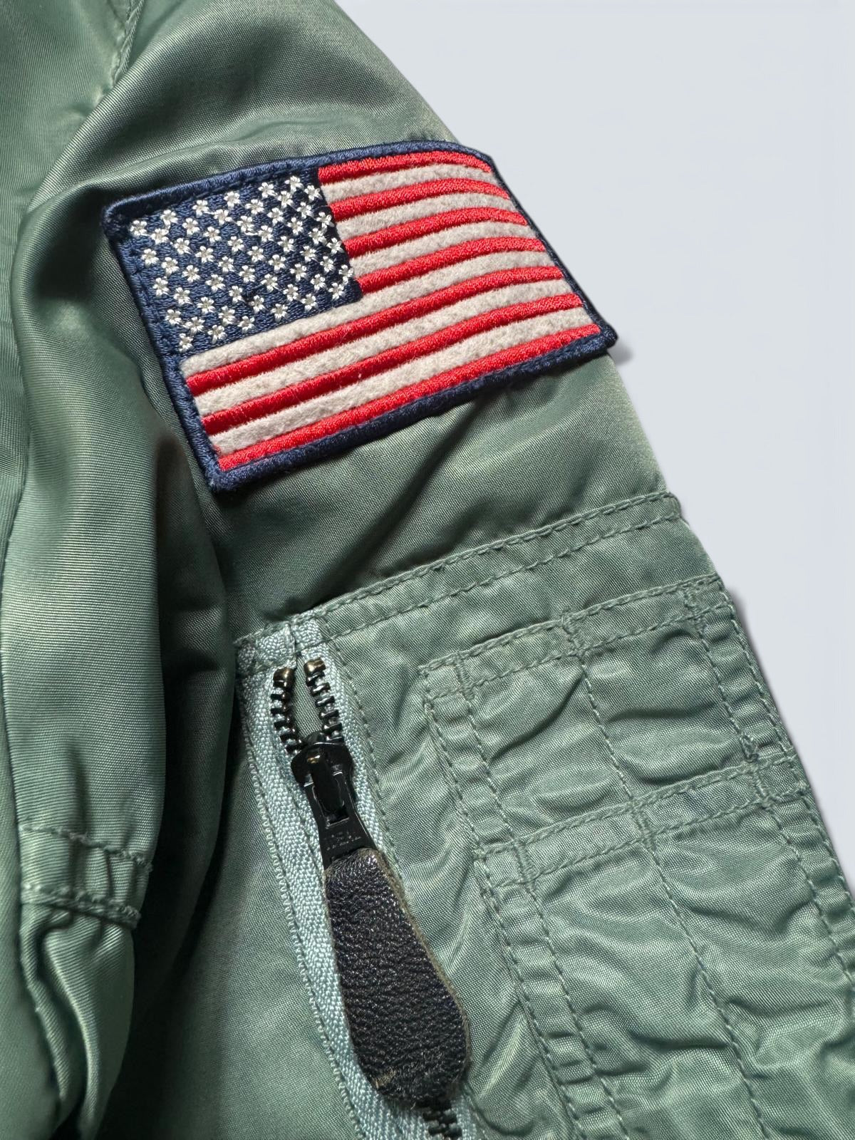 Jacket bomber flight L-2b Avirex ltd Blue Angels usn full patch kaki vintage 00’s - M/L