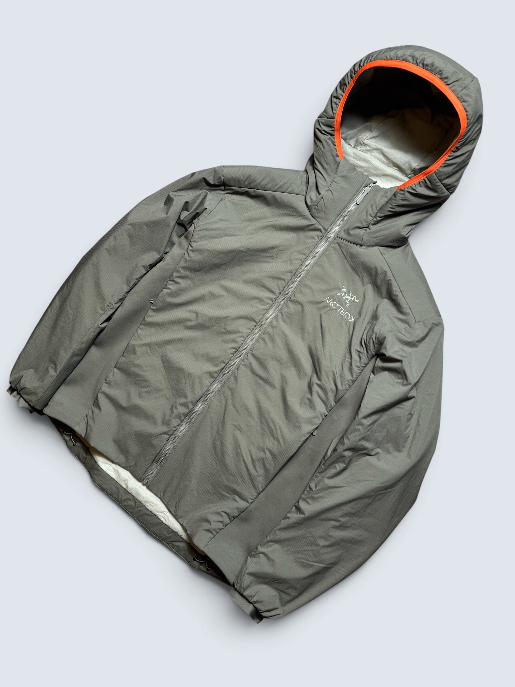 Jacket imperméable matelassé Arc'teryx Atom Hoody 2023 kaki & orange - M