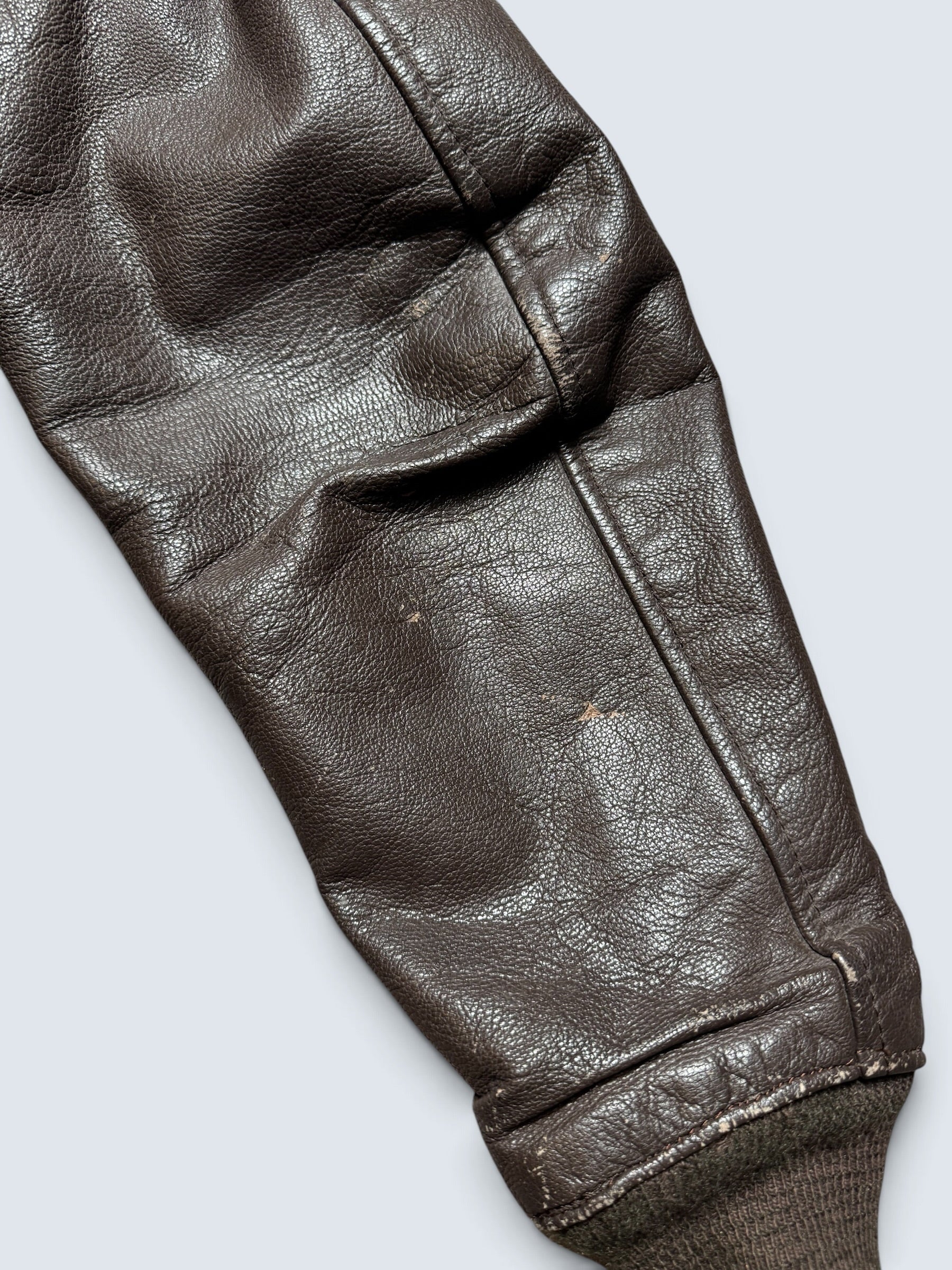 Jacket cuir goatskin flight G-1 original US Navy The Martin Lane 1969 Vietnam Era - 40 (M)