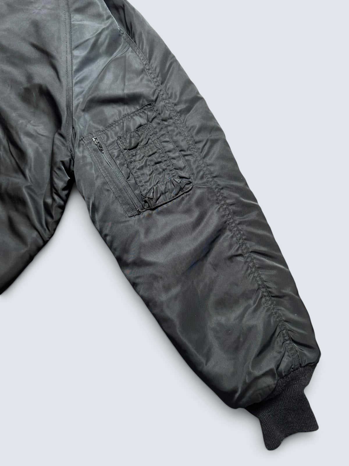 Jacket nylon parka fur bomber flight N-5A Golden Fleece black original 60's/70's - 40 (M)