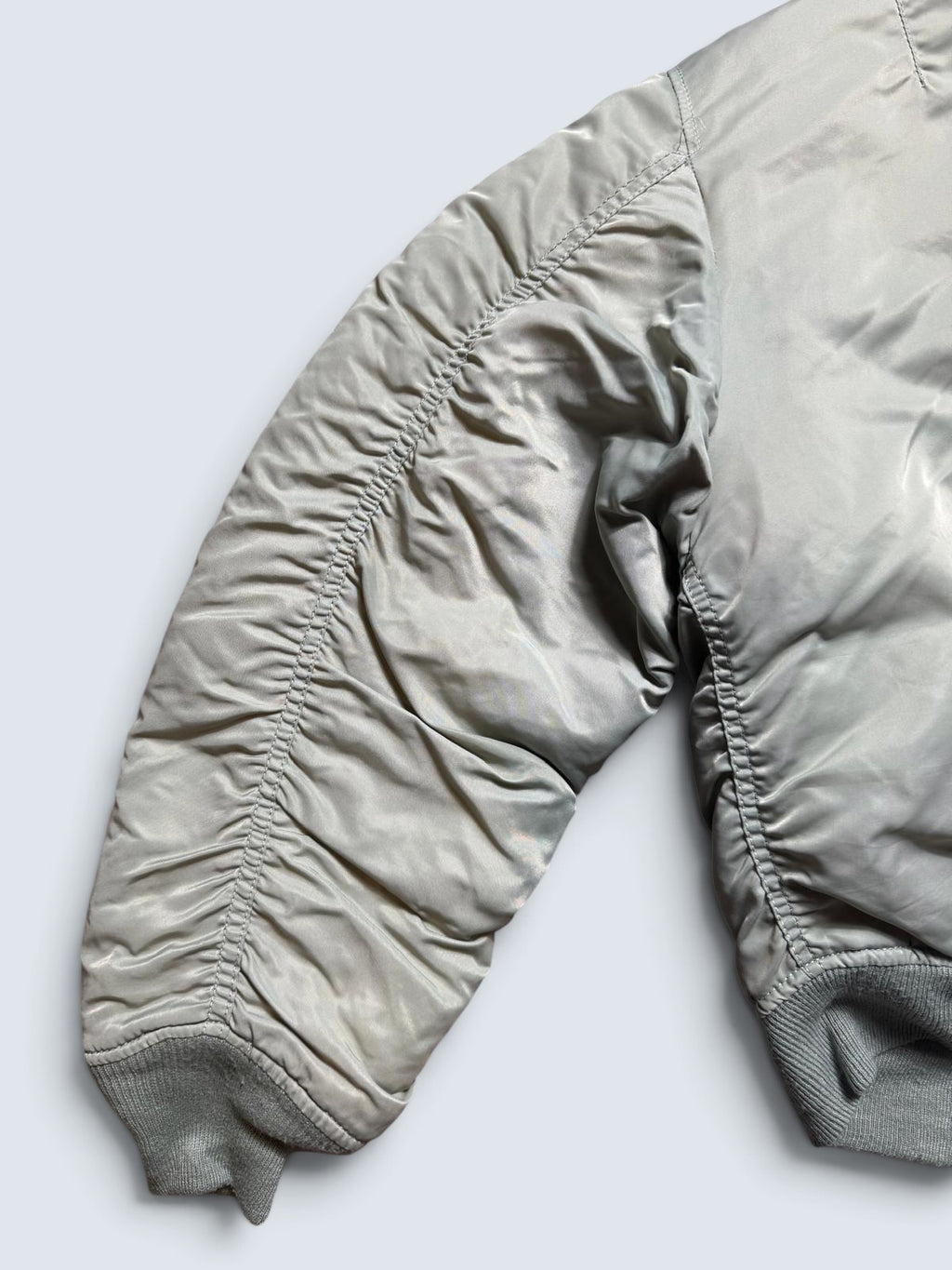 Jacket nylon bomber Ma-1 Alpha Industries made in USA grey 1990’s - XL