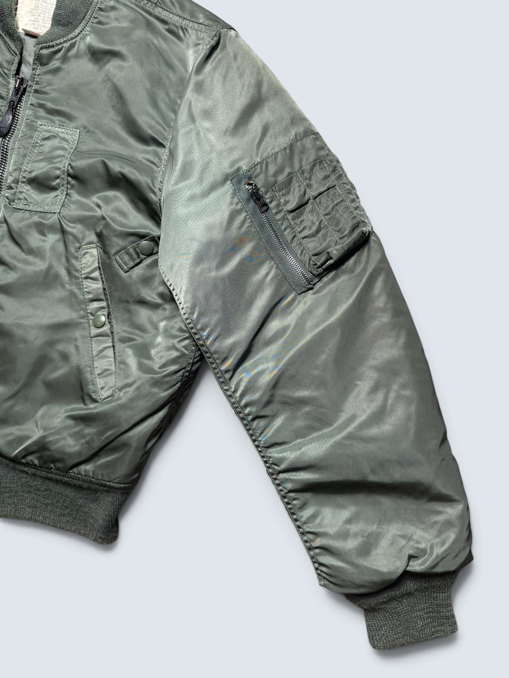 Jacket nylon bomber Ma-1 Golden Fleece made in USA sage green original 1979 - 40 (M)