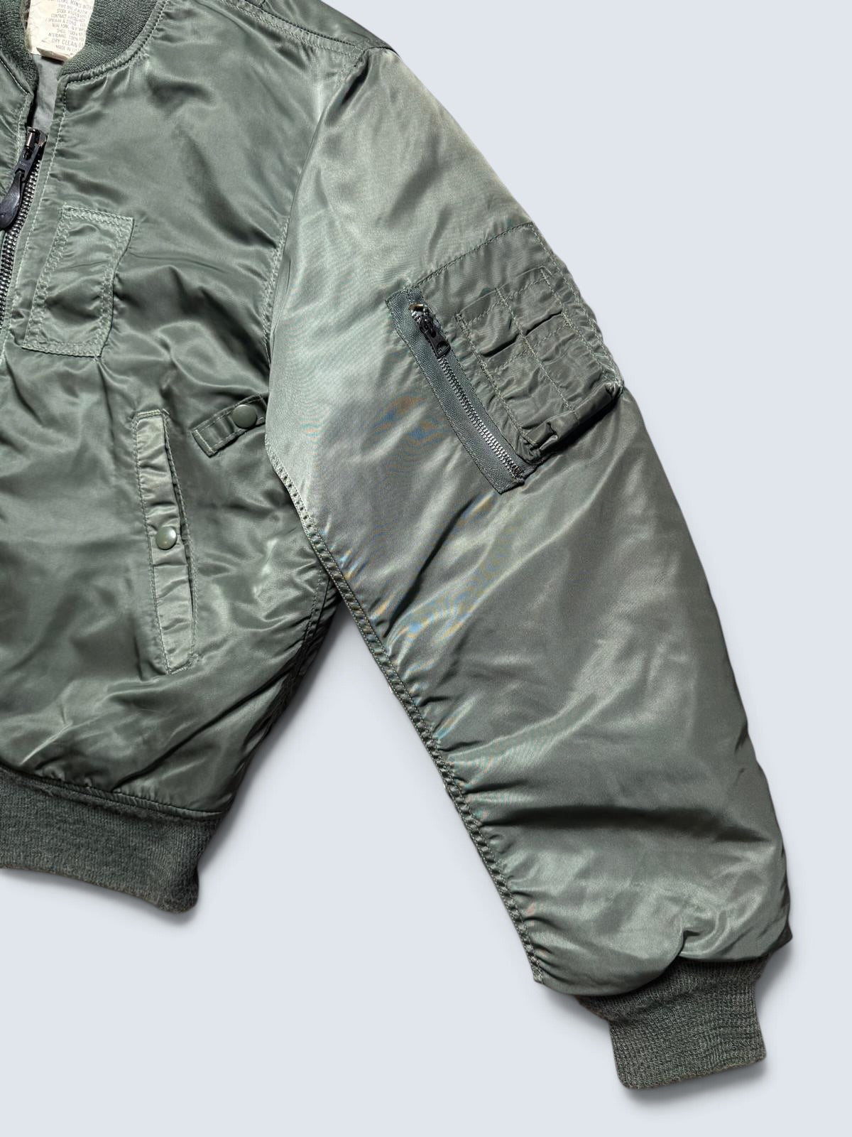 Jacket nylon bomber Ma-1 Golden Fleece made in USA sage green original 1979 - 40 (M)