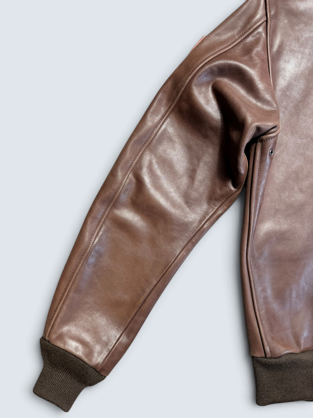 Jacket cuir cowhide flight A-2 Avirex LTD usaf flying tigers full patch brown - 38 (S/M)