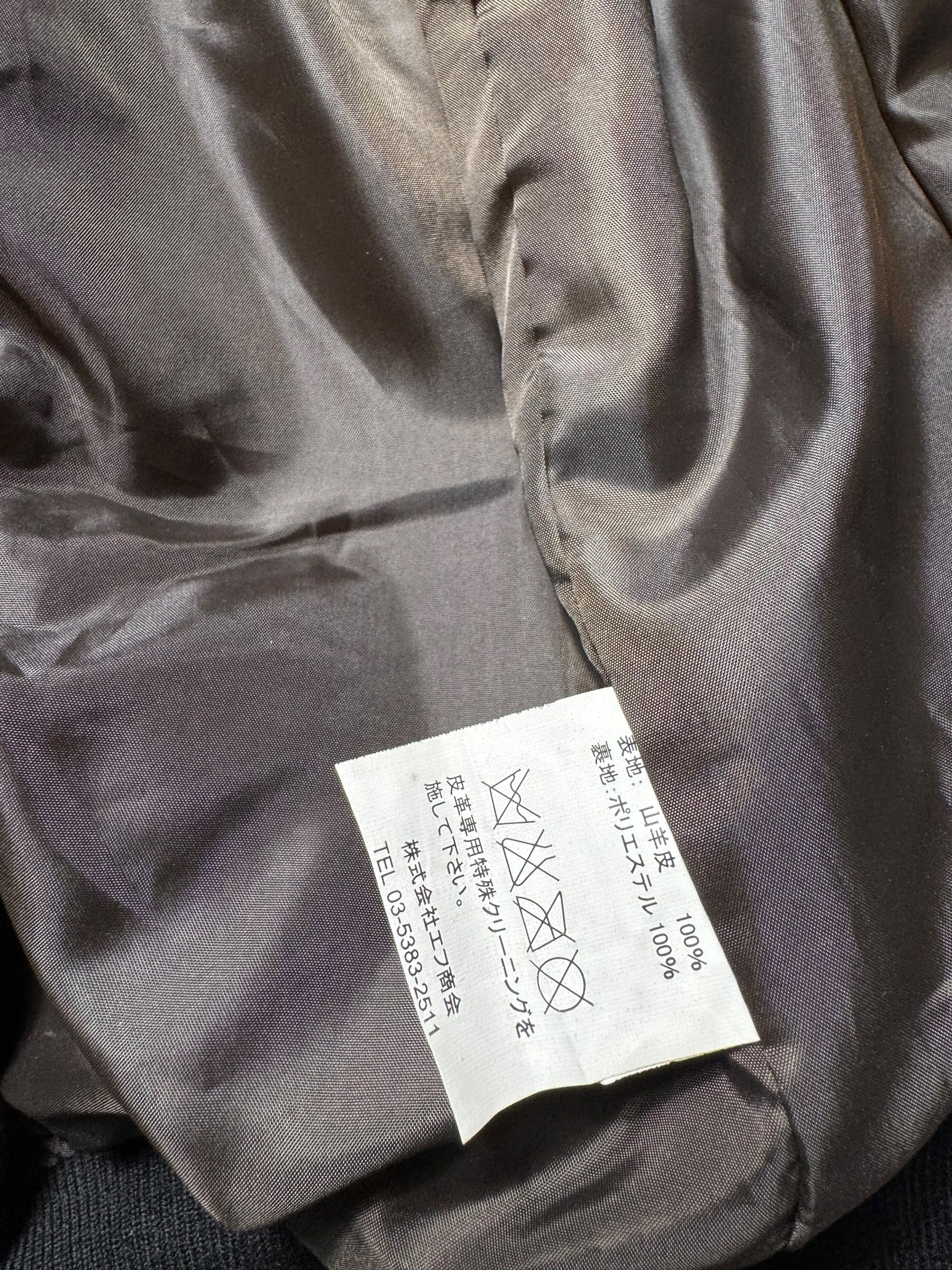 Jacket cuir flight Tedman Company G-1 usn made in Japan dark brown 00’s - S/M