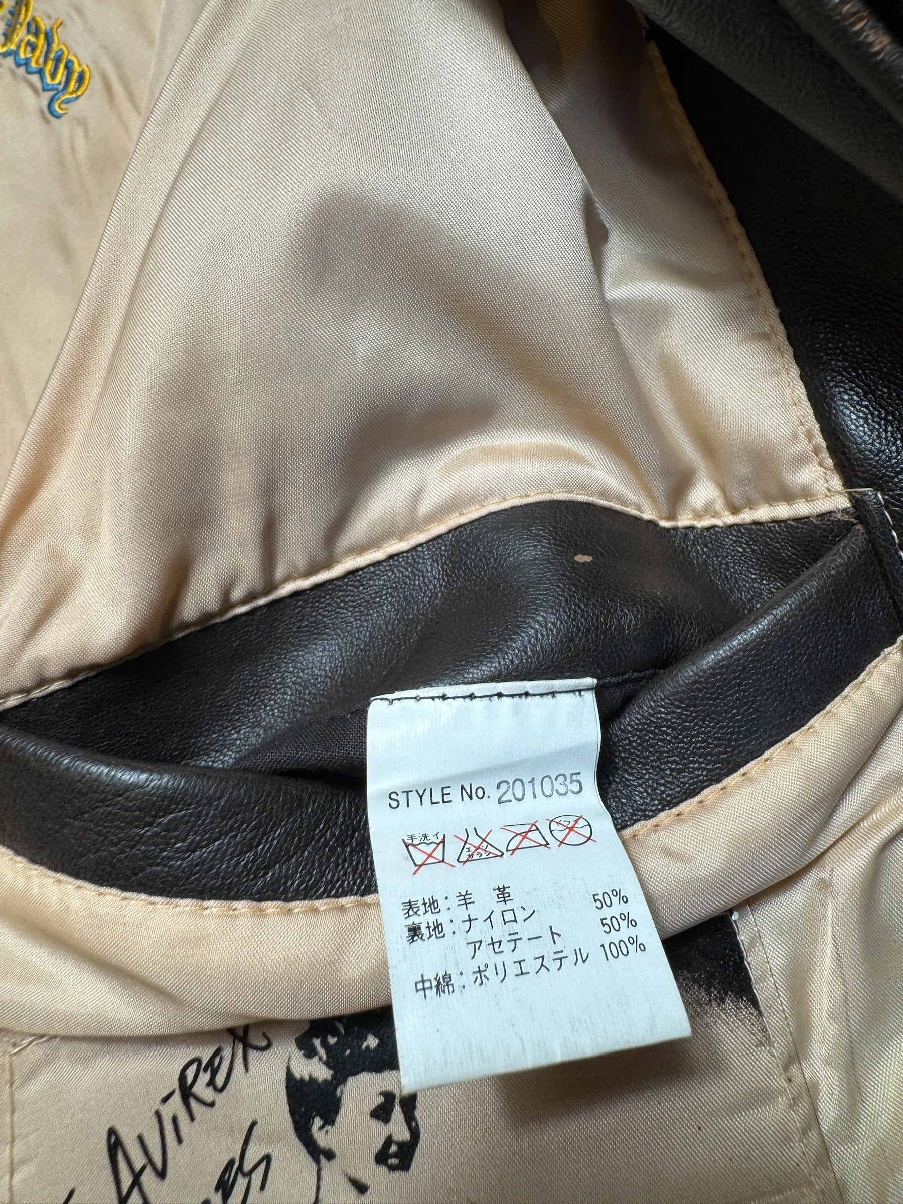 Jacket cuir cowhide flight G-1 col shearling Avirex Japan usn black 90’s - S/M