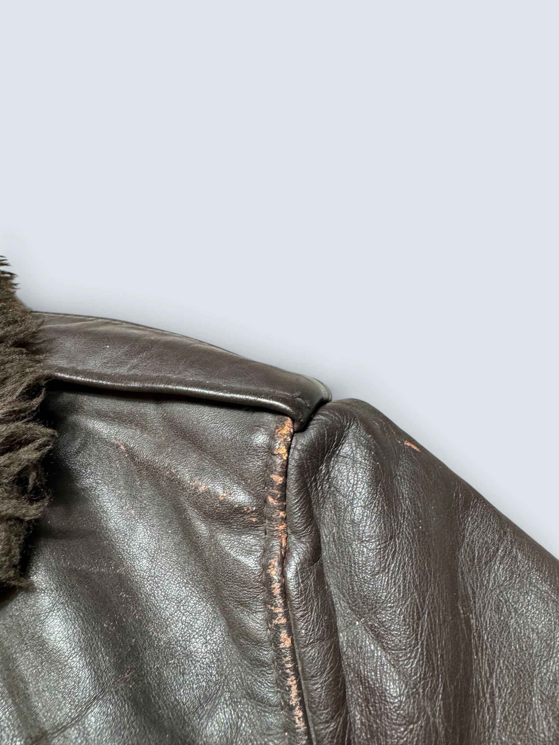 Jacket cuir cowhide flight bomber Schott NYC 674MS made in USA black 70’s - 40 (M)