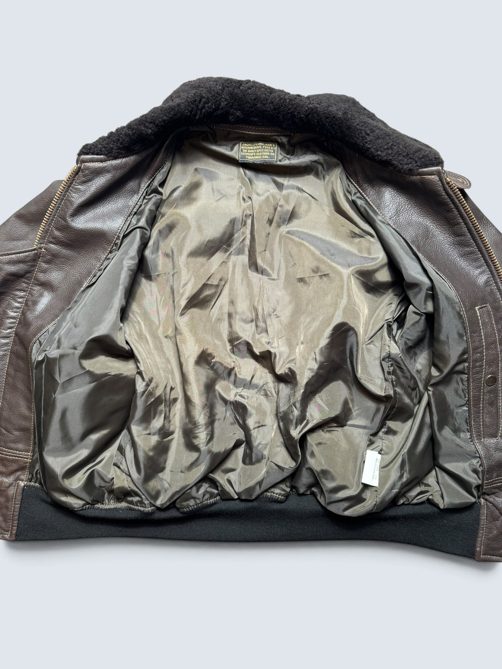Jacket cuir flight Tedman Company G-1 usn made in Japan dark brown 00’s - S/M