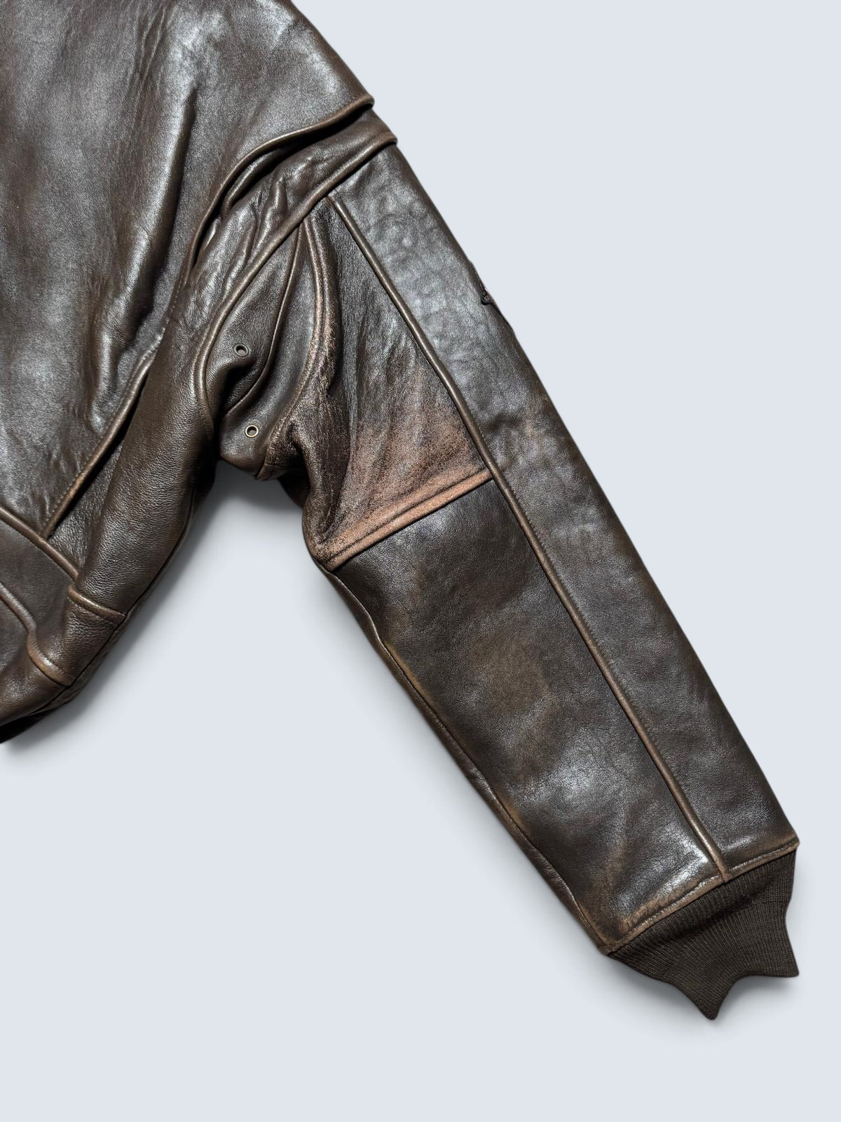 Jacket cuir lambskin flight G-1 Schott NYC Wings Of Gold Top Gun usn full patch black - L