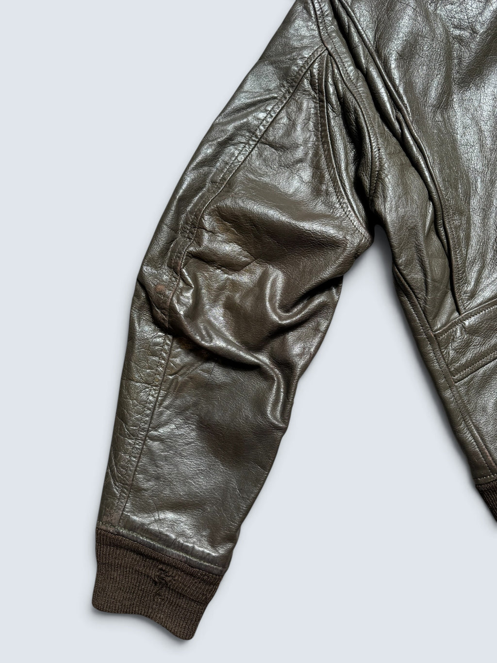 Jacket cuir goatskin flight G-1 original US Navy Ralph Edwards 1984 Cold War Era - 40 (M/L)