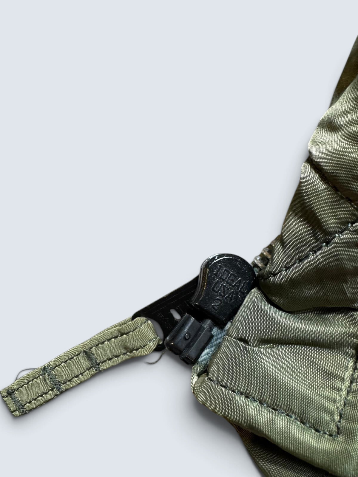 Jacket nylon flight CWU-45/P Alpha Industries made in USA usaf patch sage green 90’s - XL