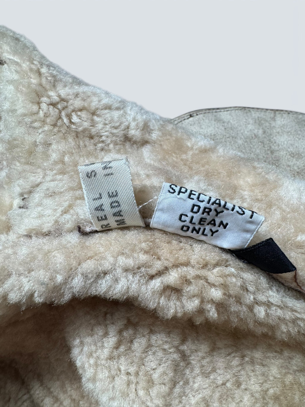 Jacket cuir bomber flight shearling B-3 Aviation Co usaf brown vintage 90’s - M/L