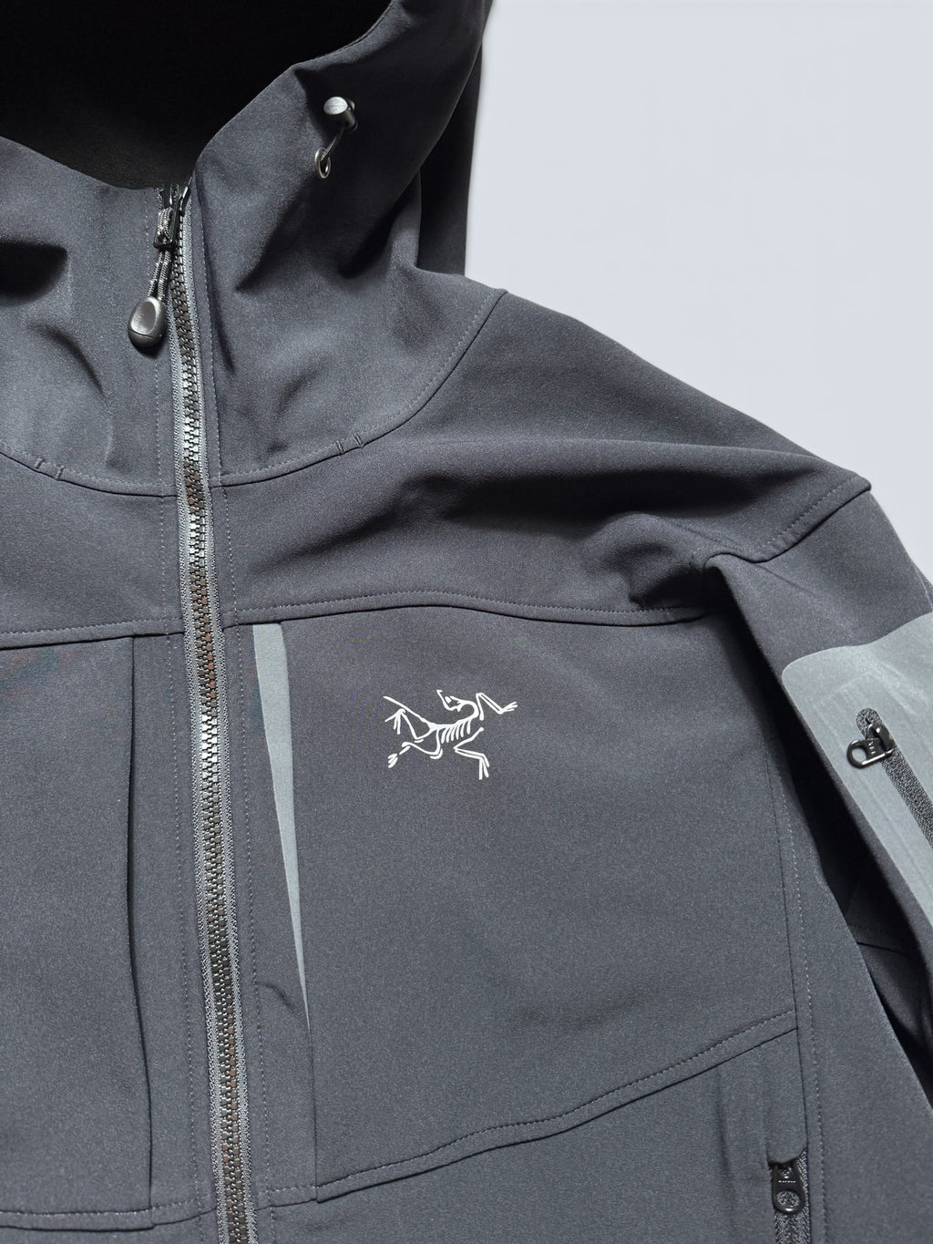 Jacket polaire imperméable Arc'teryx Gamma MX Hoody black & grey vintage - L