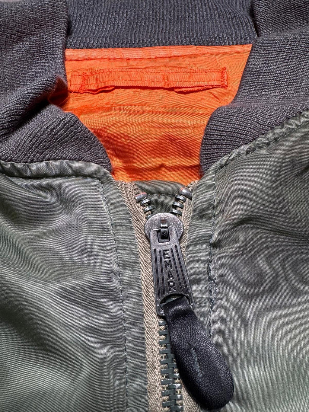 Jacket nylon bomber Ma-1 Avirex LTD made in USA usaf sage green 80’s - XL